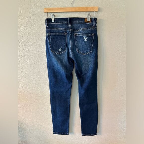 Judy Blue Slim Fit Distressed Stretch Denim Jeans Size 3 / 25 - Picture 4 of 6